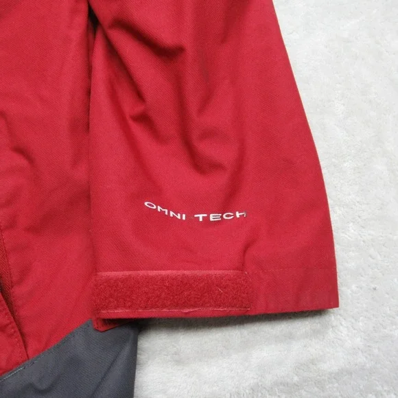 Columbia Jacket Men Large Red Interchange Hood Full Zip Waterproof Ski 3in1SHELL - Picture 12 of 16